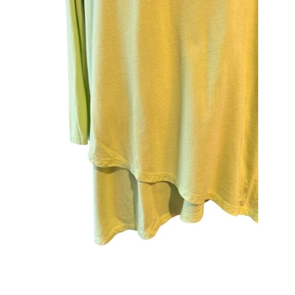 Joan Vass women's‎ (2) Orange & Yellow Long Tabbed Sleeve Tunic Top Size 3X - Picture 6 of 10